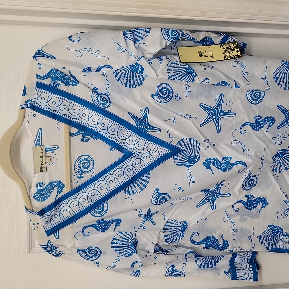 Swim cover up blouse